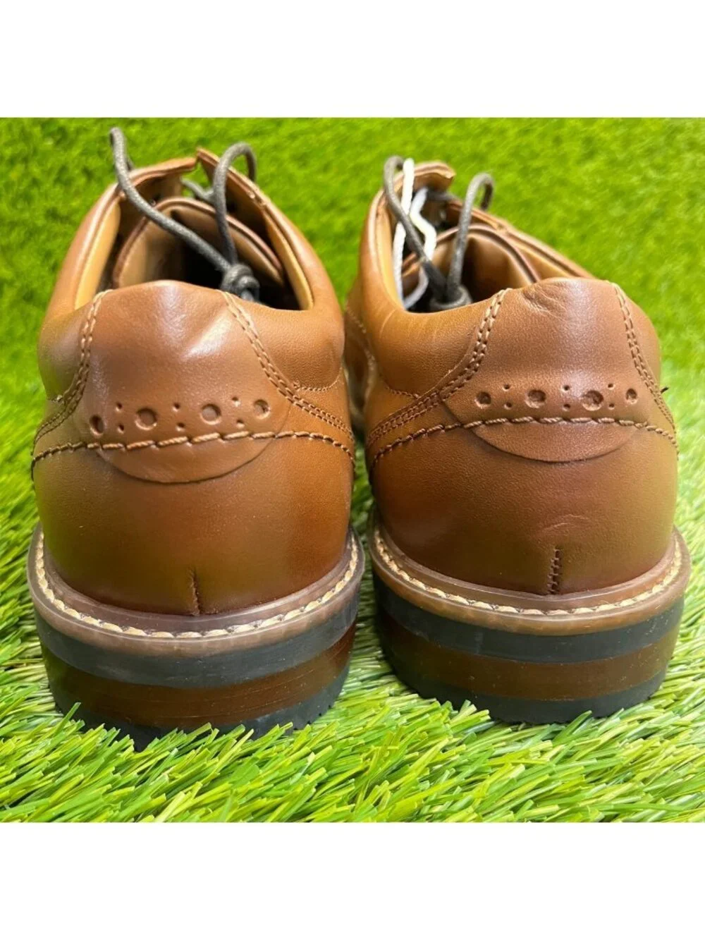 Nunn Bush Calderone Mens Size 8.5 Brown Casual Classic Plain Toe Oxford Shoes